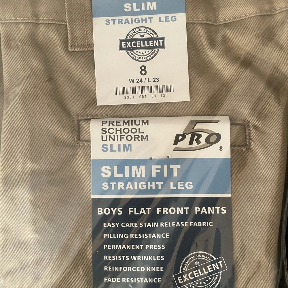 Pro 5 Slim Fit Straight Leg Uniform Pants